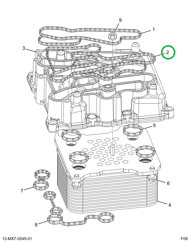 1858384C1 GASKET BASE TO COVER-OIL