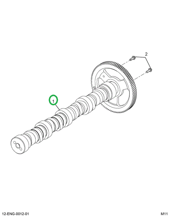 1870267C91 Camshaft Assembly, Engine