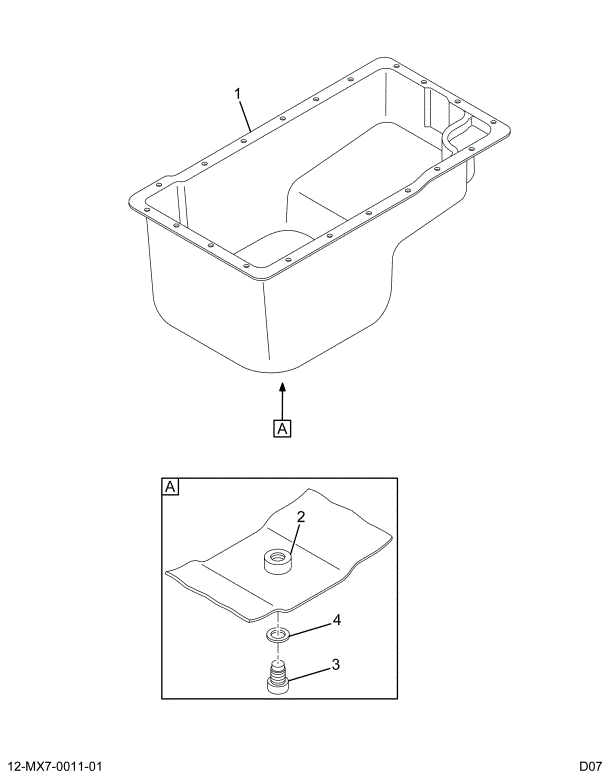 1870677C91 PAN ASSEMBLY LOWER OIL