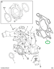 1871801C1 GASKET FRONT COVER