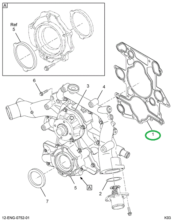 1871801C1 GASKET FRONT COVER