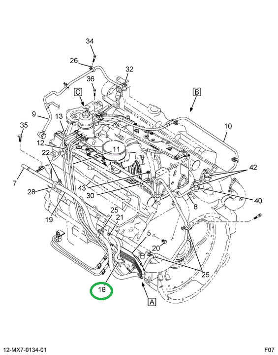 1872191C1 HOSE COOLANT OUT FROM FUEL CLR