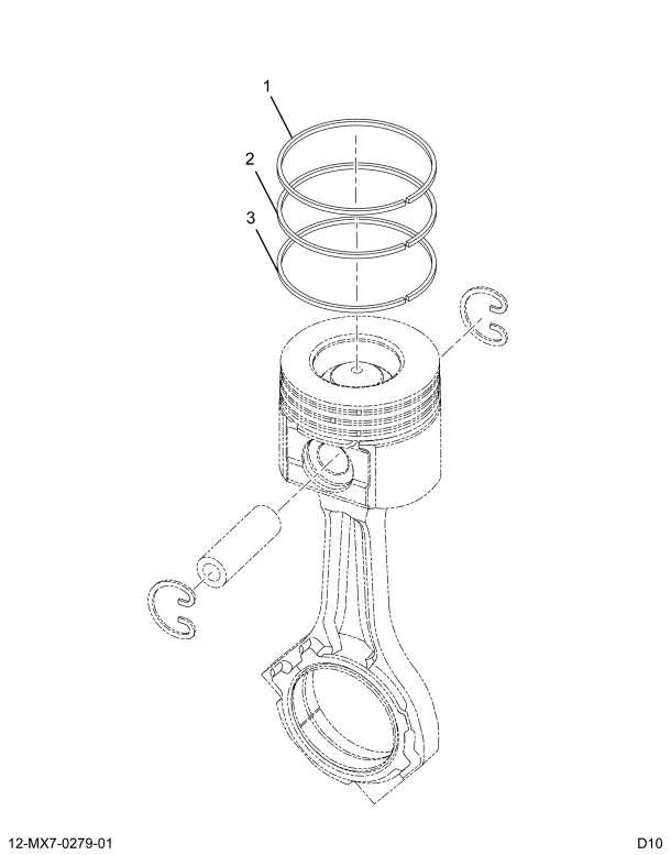 1873172C91 PACKAGE,KIT PISTON RING STD