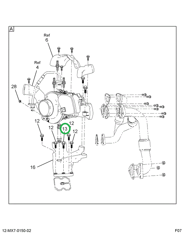 1873327C1 SCREW TURBO BRACKET SHOULDER