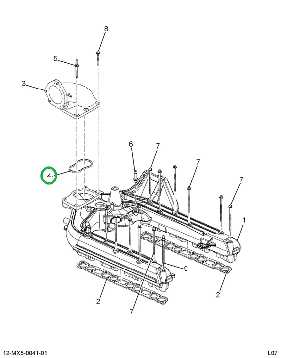 1873772C1 GASKET INTAKE ELBOW