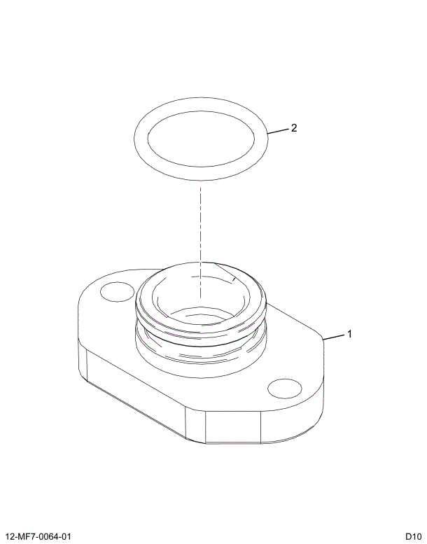 1873939C92 PLUG ASY FUEL FLTR W/O HEATER