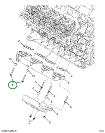 1874070C2 BOLT HEX FLG M8 X 50