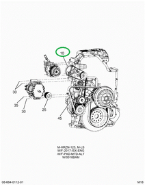 1876006C2 BELT, WITH SML ALTERNATOR PUL