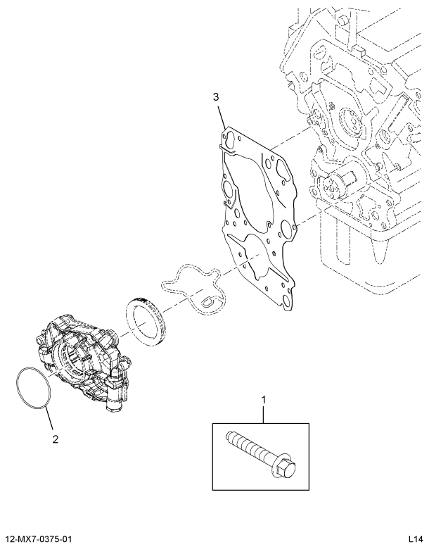 1876525C95 COVER,KIT, FRONT COVER W/ SEAL