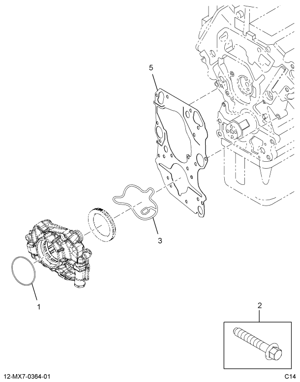 1876526C94 COVER,KIT, FRONT COVER W/ SEAL