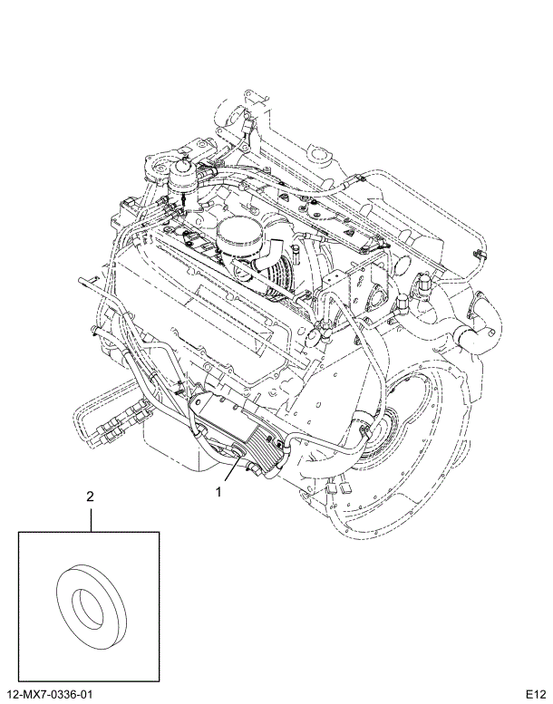 1876534C93 BRACKET,KIT FUEL COOLER ASSY