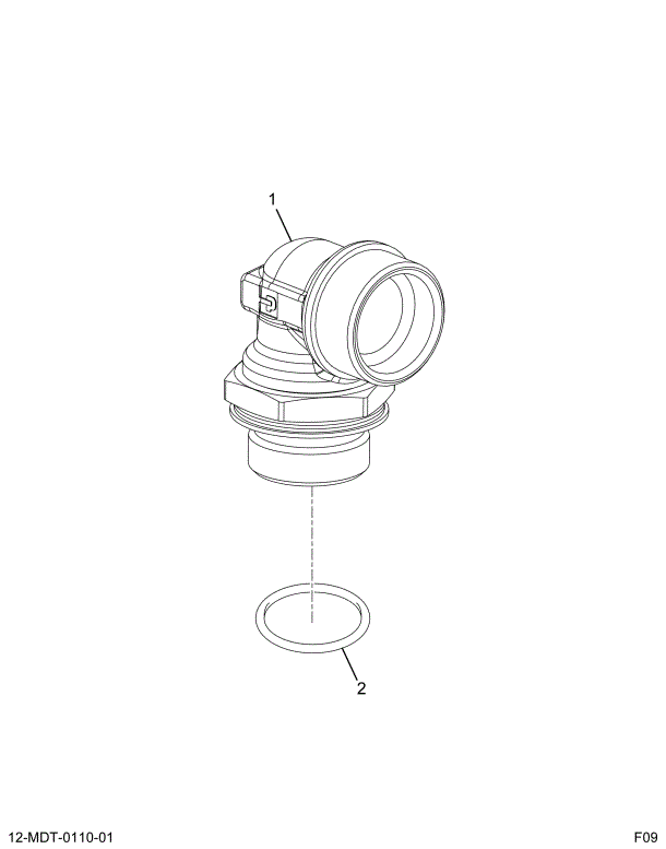 1877109C92 FITTING ASSY 90DEG M33