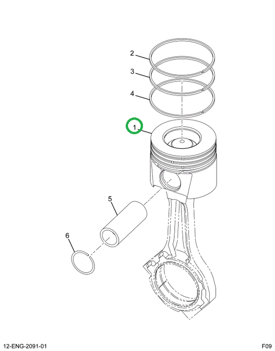 1878410C1 Piston, Engine