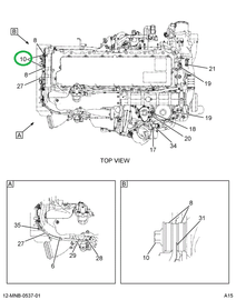 1878546C1 BOLT HEX-FLG M5 X .8-6G X 35
