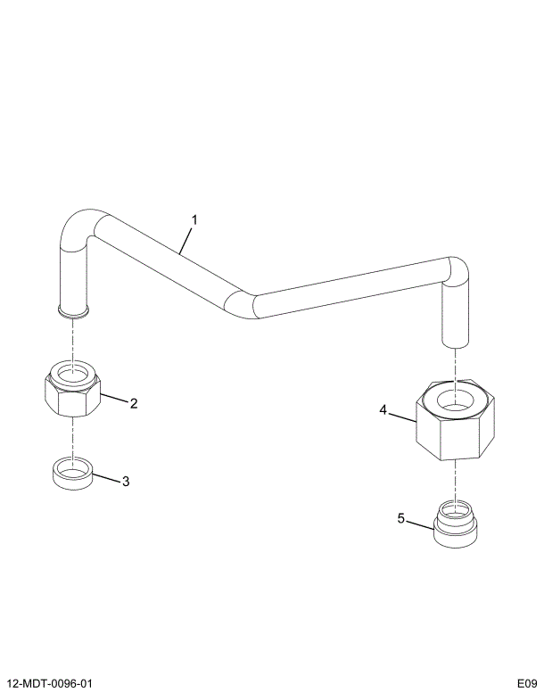 1879012C1 TUBE ASSY TRANSFER PUMP INLET