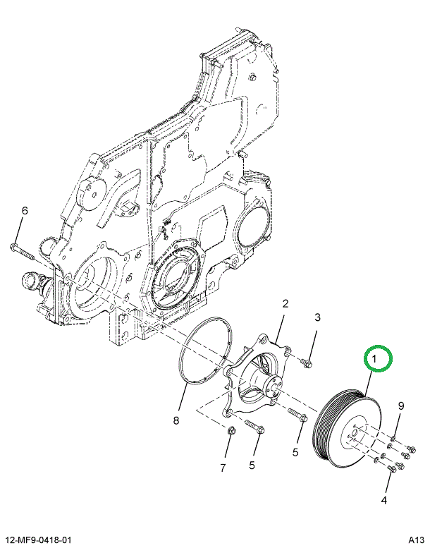 1879468C2 PULLEY WATER PUMP 570