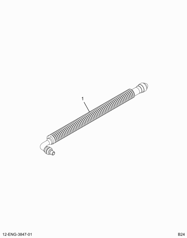 1880070C1 HOSE ASSY HIGH PRESSURE LEFT