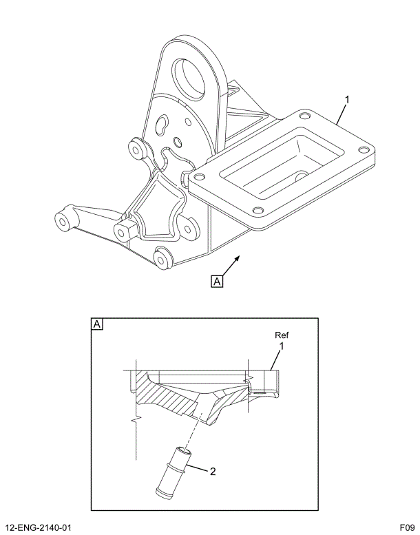 1880540C91 BRACKET ASSY AIR COMPRESSOR