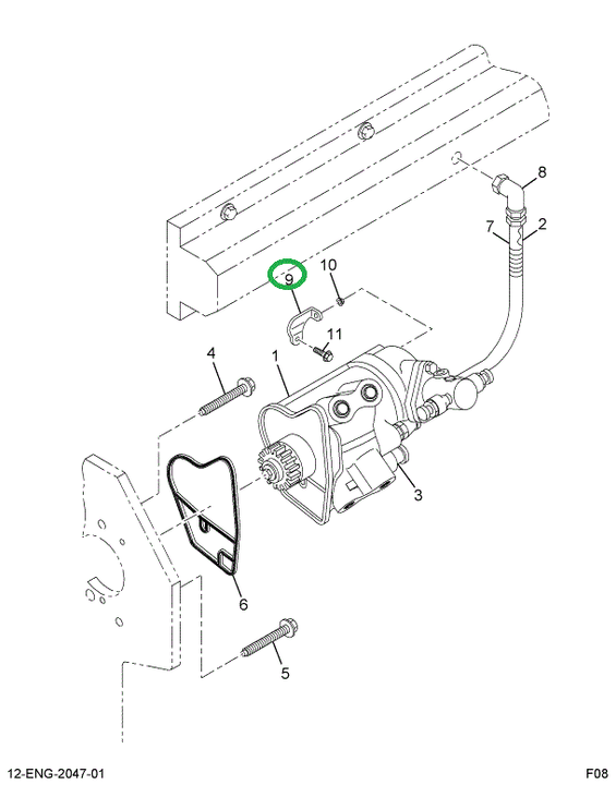 1880562C1 Bracket, Support Oil Pump