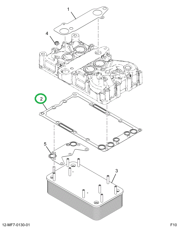 1880889C1 GASKET COOLER COVER TO CRKCSE