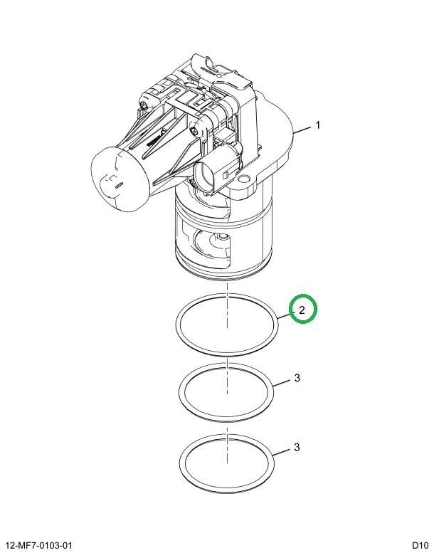 1881383C1 GASKET,RING O 2-140 2.62 X 56.