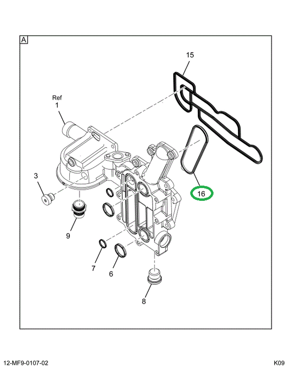 1882123C1 GASKET HOUSING TO CRNKCS COOLN