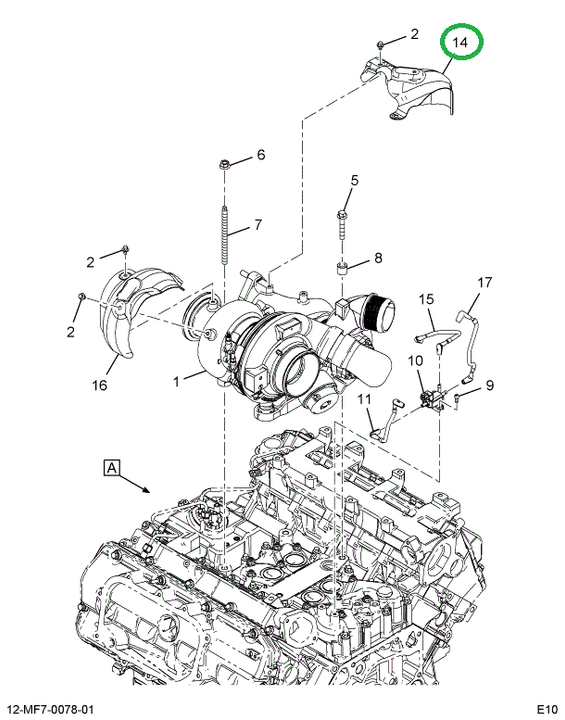 1882330C1 SHIELD HEAT HP TURBO CHARGER