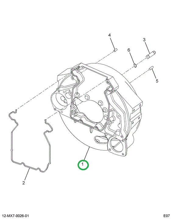 1882363C1 Housing, Flywheel
