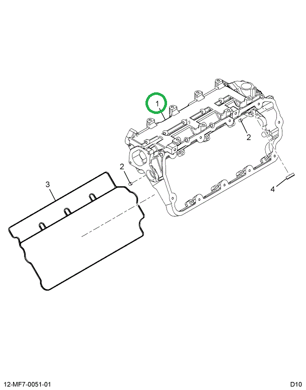 1882458C3 COVER,BASE VLV COV & INTK MANF