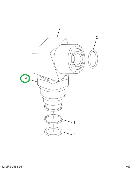 1883006C1 Nut, Elbow