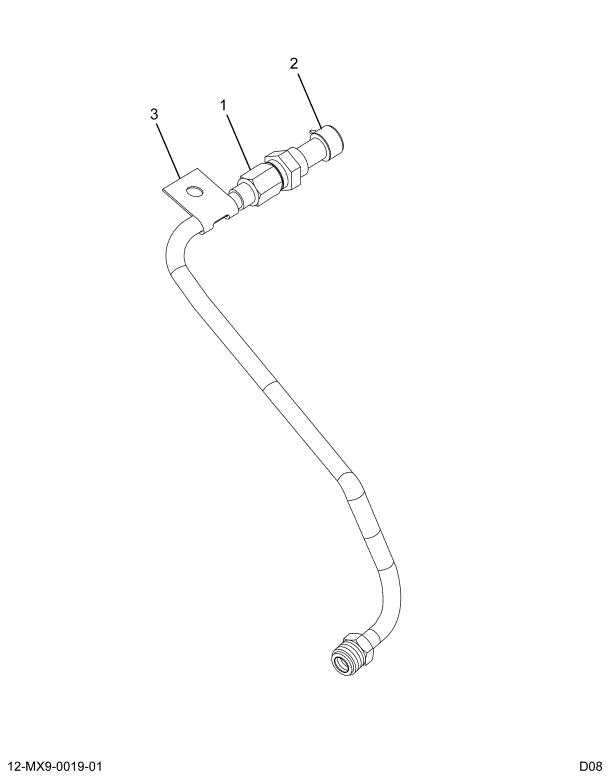 1883300C91 TUBE ASSY EBP W/SENSOR