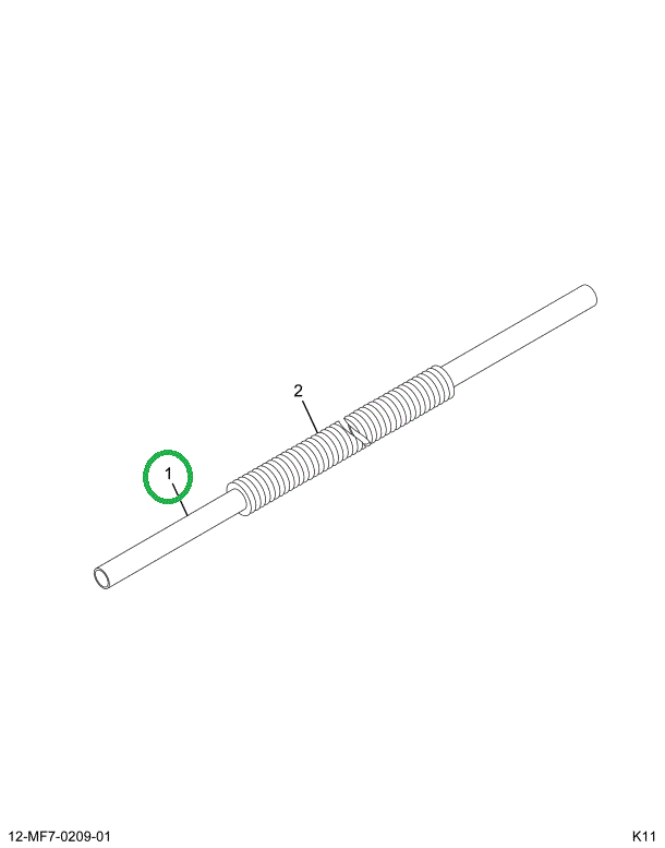 1883684C1 HOSE AIR COOLANT RETURN