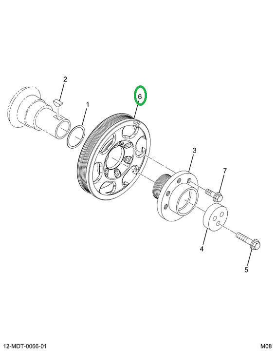 1883722C1 Pulley Damper Alternator Drive