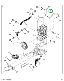 1884359C1 HOSE AIR COMPRESSOR OIL SUPPLY