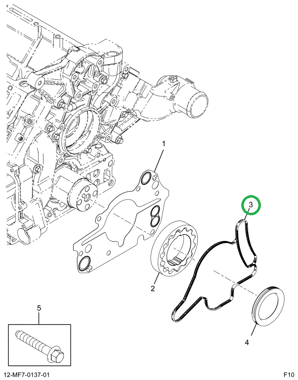 1884407C1 SEAL,GASKET OIL PUMP HOUSING