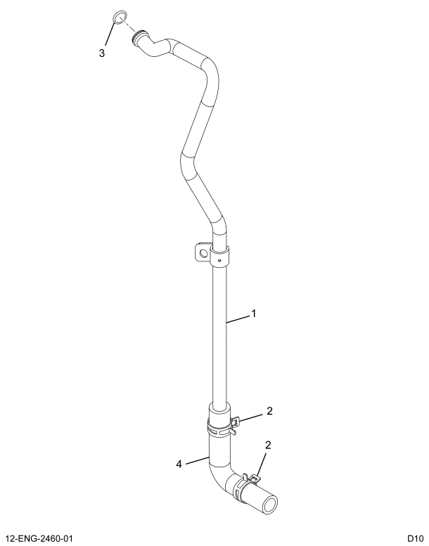 1885360C95 TUBE, ASSY HPTURBO OIL DRAIN