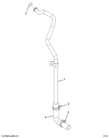 1885360C95 TUBE, ASSY HPTURBO OIL DRAIN