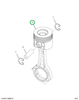 1886216C1 Pin, Piston, Engine, W/ Coatin