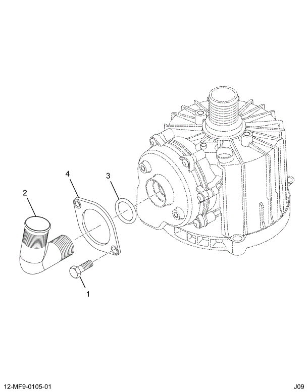 1886470C91 ELBOW,KIT BREATHER OUTLET