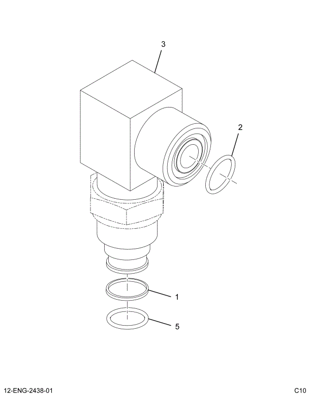 1886763C91 ELBOW ASY 90DEG ADAPTR W/SEALS