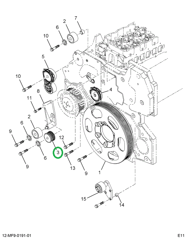 1887433C1 PULLEY FAN DRIVE