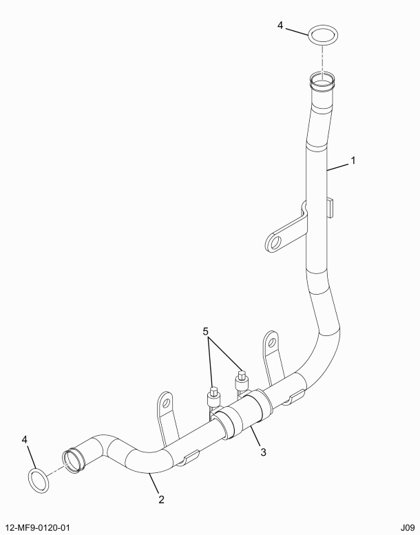 1888672C96 TUBE, ASSEMBLY COOLANT RTN OIL