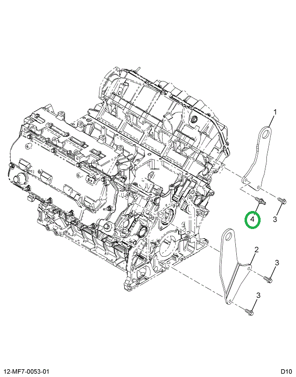 1889108C1 Stud, M10 X 25mm
