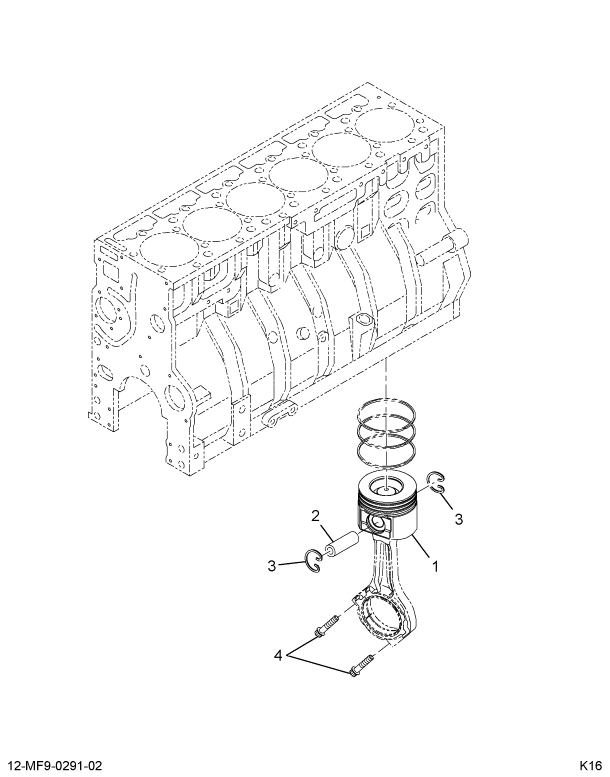 1889320C95 PACKAGE,KIT, PISTON SLEEVE RIN