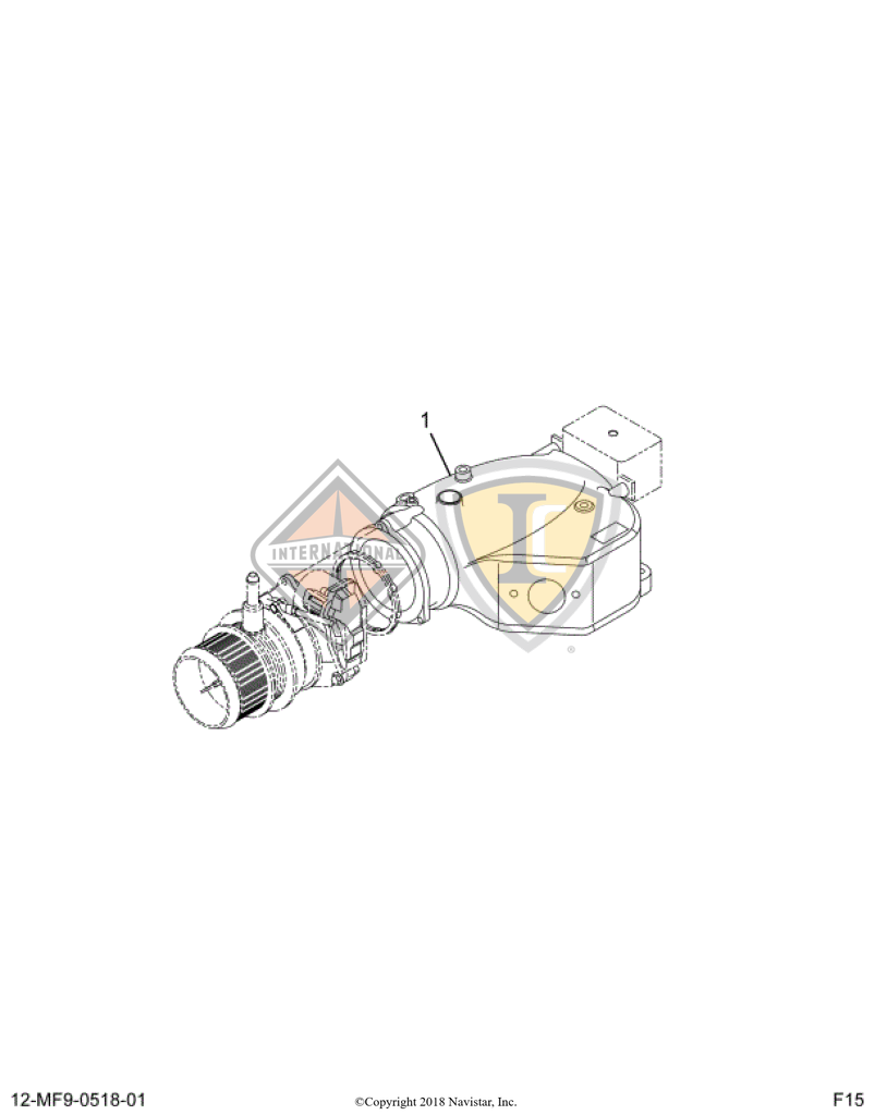 1889327C96 DUCT,KIT, EGR MIXING DUCT W/ S