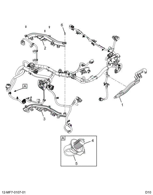 1889571C93 HARNESS ASSY ENGINE