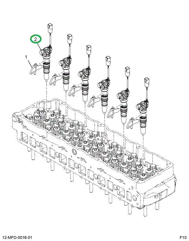 1890057C91 Injector Assembly Fuel W/seals