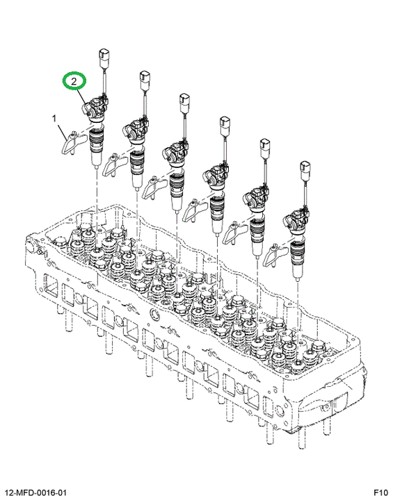 1890057C91 Injector Assembly Fuel W/seals