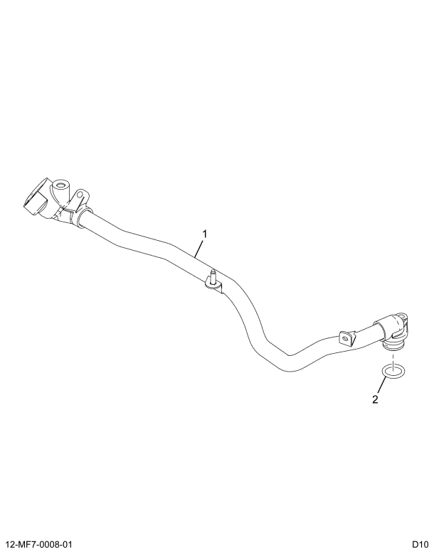 1890248C91 TUBE  ASSEMBLY SUPPLY HEATER