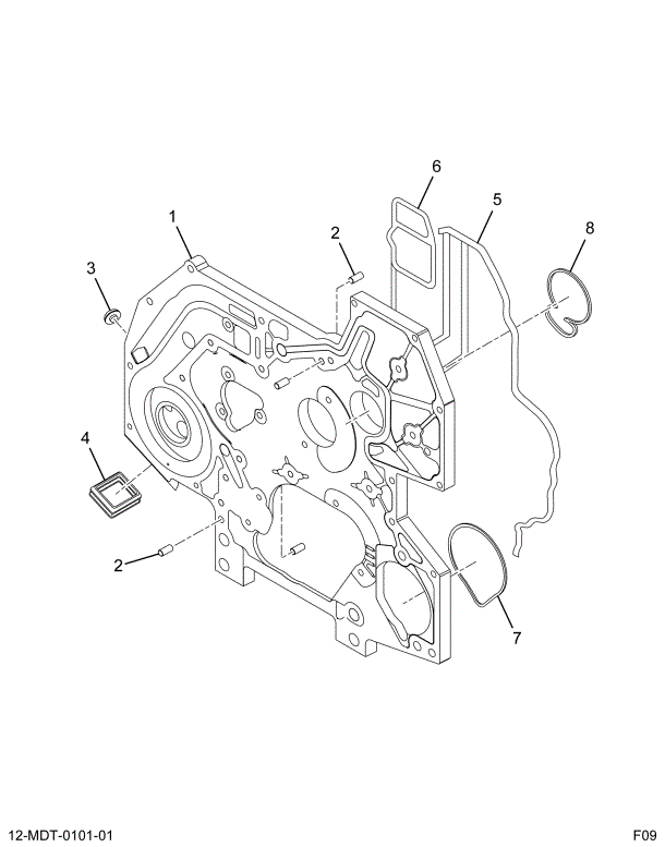 1891415C94 COVER, ASSY FRONT -REAR HALF